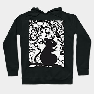 Hamsters Shadow Silhouette Anime Style Collection No. 30 Hoodie